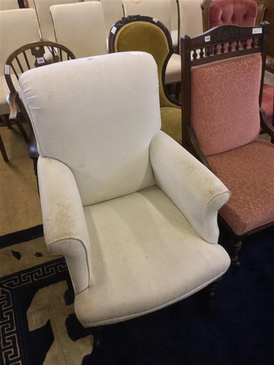 Upholstered armchair